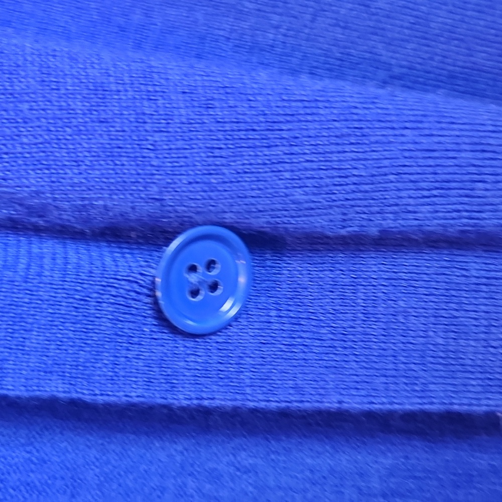 J. Crew Factory Merino Wool Royal Blue Cardigan Size XS - Picture 5 of 6